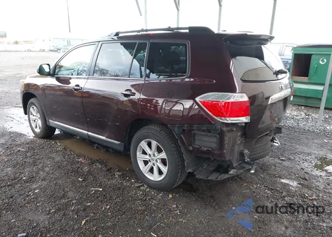 2012 Toyota Highlander Se V6 from USA, damaged, VIN 5TDZK3EH1CS074191